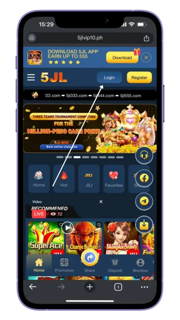 5JL casino login register philippines