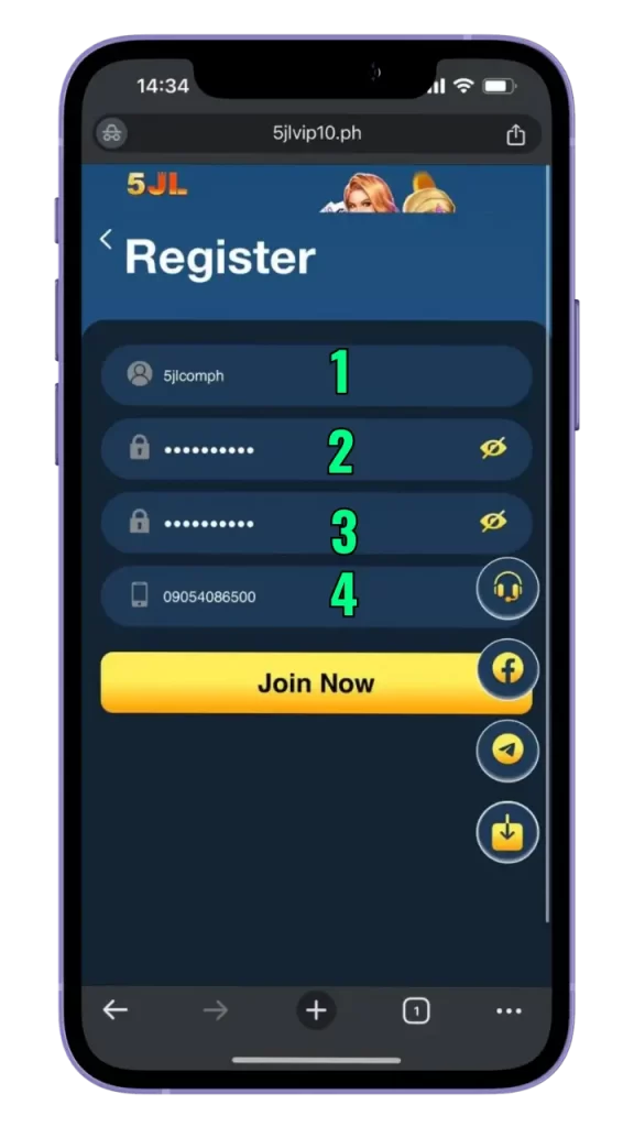 How to Register 5JL